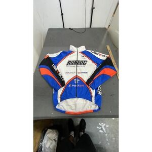 Castelli Cycling Jacket Mens XL Blue Orange Excellent RunLog Portland Thermo